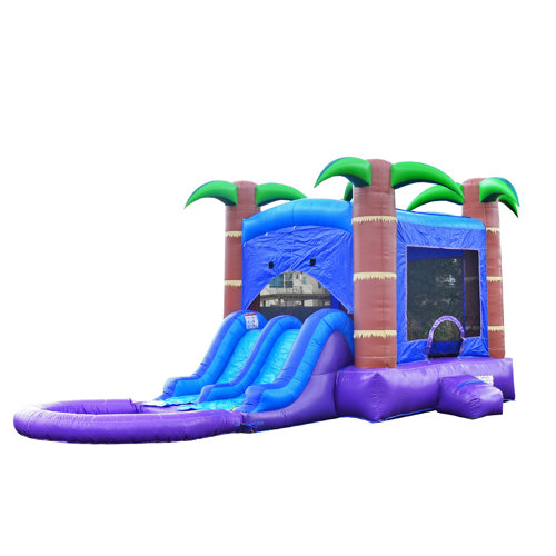 HeroKiddo Enchanted Forest Commercial Grade Bounce House Water Slide